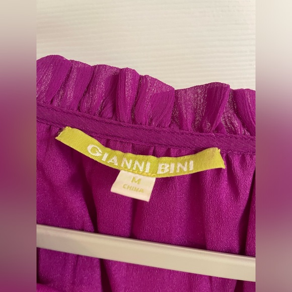 Gianni Bini Purple Chiffon Mini Dress - Picture 4 of 4